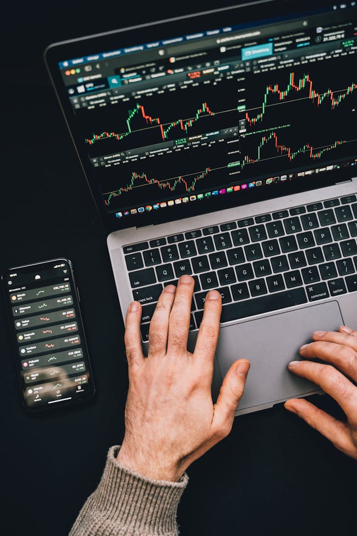 A hand places a Bitcoin into a piggy bank labeled 'Crypto', symbolizing savings and investment.